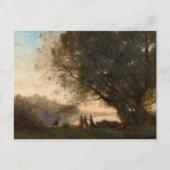 湖畔の木々の下で踊る シーズンポストカード (正面)