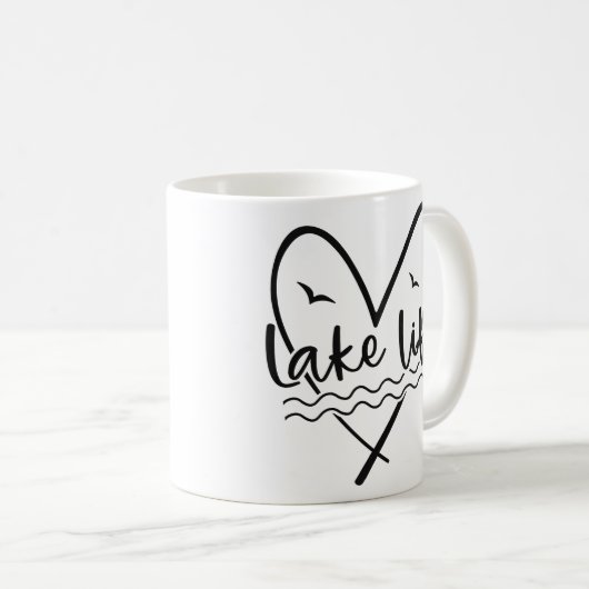 湖畔の生活 コーヒーマグカップ (正面右)