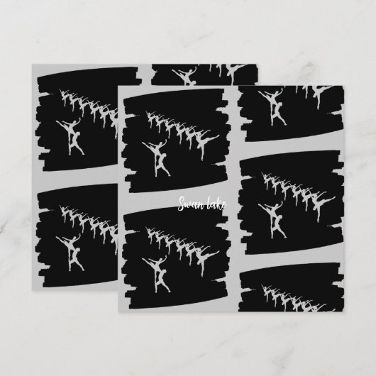 湖畔の白鳥 招待状 (正面/裏面)