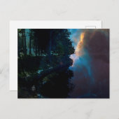 湖畔の真夜中 ポストカード (正面/裏面)