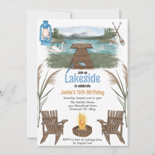 湖畔の祝祭招待状 招待状 (正面)