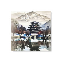 湖畔の美しい城