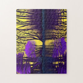 湖畔の魅惑の紫の森 ジグソーパズル