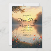 湖畔の黄昏ささやき 水辺のコレクション 招待状 (正面)