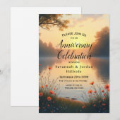 湖畔の黄昏ささやき 水辺のコレクション 招待状 (正面/裏面)