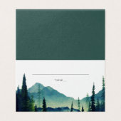 湖畔山の森林結婚式の場所 名刺 (外部フラット)