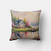 湖畔魅力的のコテージ クッション (裏面)