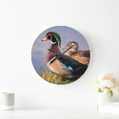 湖畔、アメリカオシ ラージ壁時計 (ホーム)