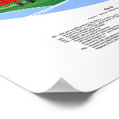 湖素晴らしのタグ付きアメリカ代替レイアウト ポスター (角)