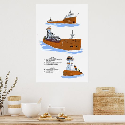 湖素晴らしのパスファインダー ポスター (キッチン)