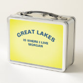 湖素晴らしはあなたの名前の住んでいる場所だ メタルランチボックス (裏面)