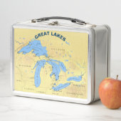 湖素晴らしはあなたの名前の住んでいる場所だ メタルランチボックス (インサイチュ)