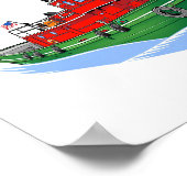 湖素晴らしはアメリカをグルジアとして引く ポスター (角)