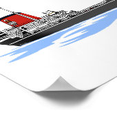 湖素晴らしはトロイアH.ブラウニング ポスター (角)