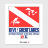 湖素晴らしを潜る シール (シート)