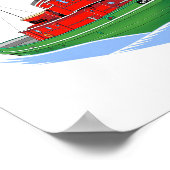 湖素晴らしタグアメリカ気動転換 ポスター (角)