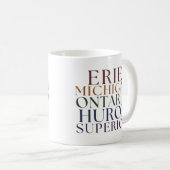 湖素晴らしティーミシガンレイクスTシャツ コーヒーマグカップ (正面右)