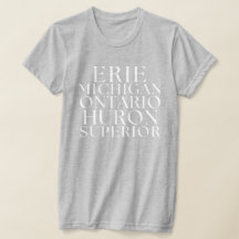 湖素晴らしティーミシガンレイクスTシャツ