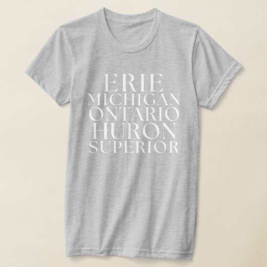 湖素晴らしティーミシガンレイクスTシャツ Tシャツ (レイダウン)