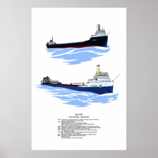 湖素晴らしフレーターAlgomarineの歴史 ポスター