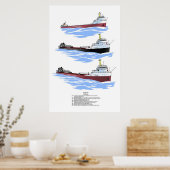 湖素晴らしフロンテナックの歴史 ポスター (キッチン)