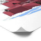 湖素晴らし口オリーブL.ムーア(K&K) ポスター (角)