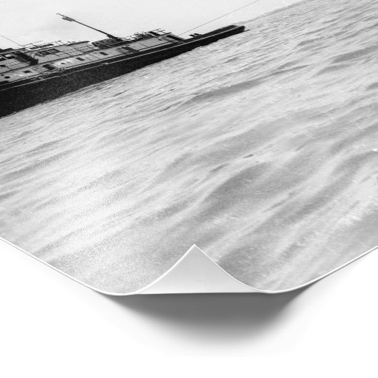 湖素晴らし汽船モントリオレアンダートゥウ フォトプリント (角)