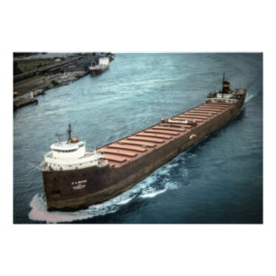 湖素晴らし汽船J.L.マウテ フォトプリント           