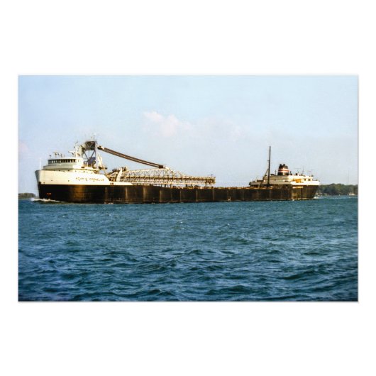 湖素晴らし船アダム・E・コーネリアス フォトプリント (正面)