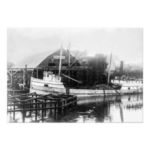 湖素晴らし船ジョージ・C・マーカム フォトプリント           