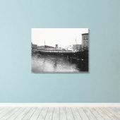 湖素晴らし船バージニア@ミルウォーキー1890の写真 キャンバスプリント (インサイチュ (ウッドフロア))