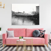 湖素晴らし船バージニア@ミルウォーキー1890の写真 キャンバスプリント (インサイチュ (リビング))