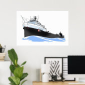 湖素晴らし貨物船ウィリアム・クレイ・フォード(2) ポスター (ホームオフィス)