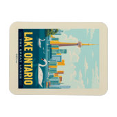 湖素晴らし | オンタリオ湖 マグネット (横)