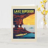 湖素晴らし | スーペリア湖 カード (黄色い花)