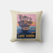 湖素晴らし | ヒューロン湖 クッション (正面)