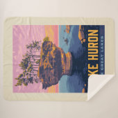 湖素晴らし | ヒューロン湖 シェルパブランケット (正面(横))