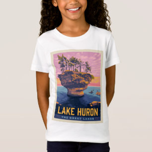湖素晴らし   ヒューロン湖 Tシャツ