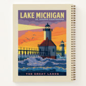 湖素晴らし | ミシガン湖 ノートブック (裏面)