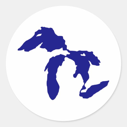 湖素晴らし ラウンドシール (正面)