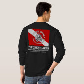 湖素晴らし（難破船ダイビング） Tシャツ (裏面フル)