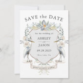 湖結婚の自然インスパイアは日付を保存 セーブザデート (正面)