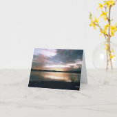 湖考える畔 カード (黄色い花)