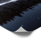 湖自然アウトドアランドスケープ穏やかな平和リラックス ポスター (角)