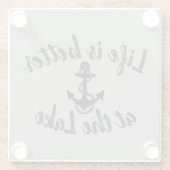 湖航海のやいかりの方が命だ | ガラスコースター (裏面)