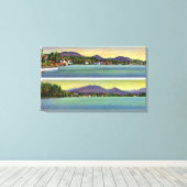 湖花の二望 キャンバスプリント (インサイチュ (ウッドフロア))