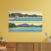 湖花の二望 キャンバスプリント (インサイチュ (リビング))