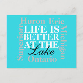湖葉書の方が暮らしが好い ポストカード