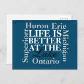 湖葉書の方が暮らしが好い ポストカード (正面/裏面)