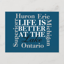 湖葉書の方が暮らしが好い ポストカード